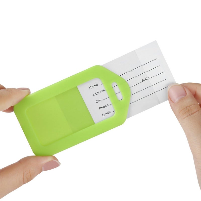 Mifflin-USA - Luggage Tags - Neon, 6 PK - Bag Tag for Baggage - Suitcase Accessory Bulk - Image 2
